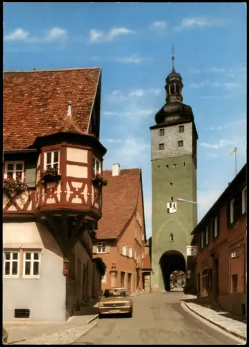 Ansichtskarte Uffenheim Ortsansicht Straßen-Ansicht Auto FORD 1975