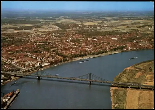 Uerdingen-Krefeld Crefeld Luftaufnahme Totalansicht v. Flugzeug aus 1970