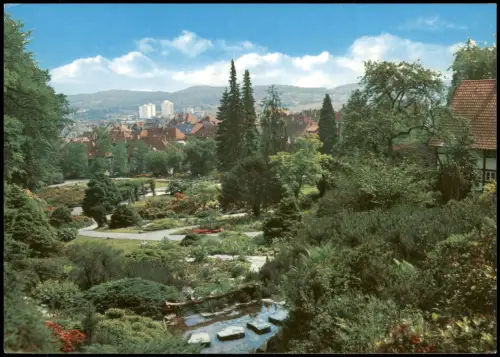 Ansichtskarte Bielefeld Stadt-Panorama vom Botanischer Garten aus 1975