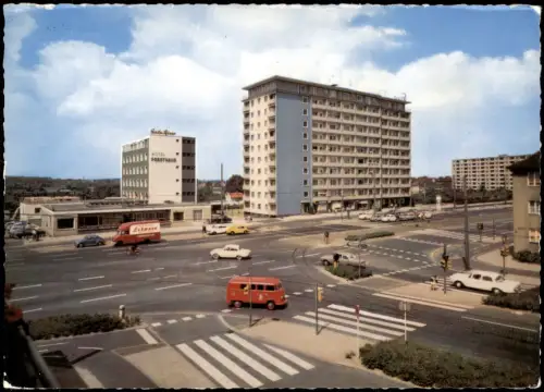 Braunschweig Hamburger Straße mit Hotel  Autos u.a. VW Käfer & Bulli 1965