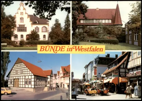Bünde Mehrbildkarte Ennigloher Amtshaus, Sonnenhaus,  Eschstraße 1980