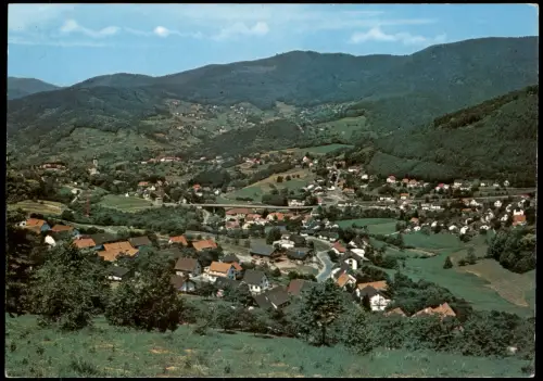 Ansichtskarte Bühlertal Panorama-Ansicht Blick Schwarzwald 1975