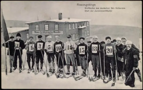 Schreiberhau Szklarska Poręba Skiwettkampf Schlesische Baude 1907