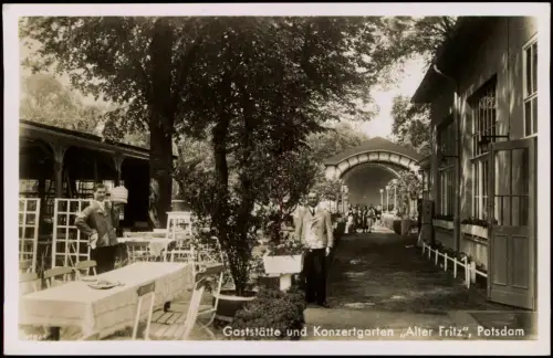 Ansichtskarte Potsdam Gaststätte u. Konzertgarten Alter Fritz Kellner 1936