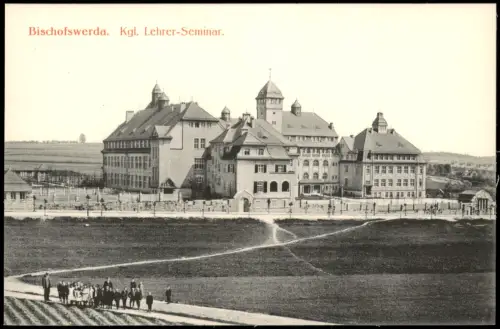 Ansichtskarte Bischofswerda Kgl. Lehrer-Seminar. 1912