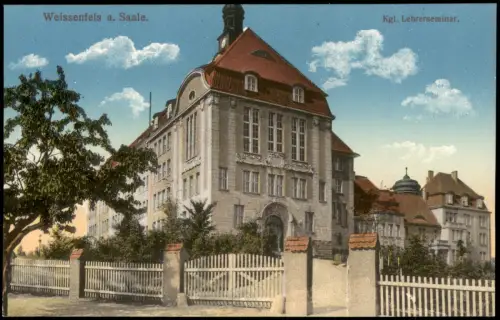 Ansichtskarte Weißenfels Kgl. Lehrerseminar. 1912