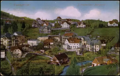 Postcard Mariental-Schreiberhau Szklarska Poręba Stadtpartie 1915