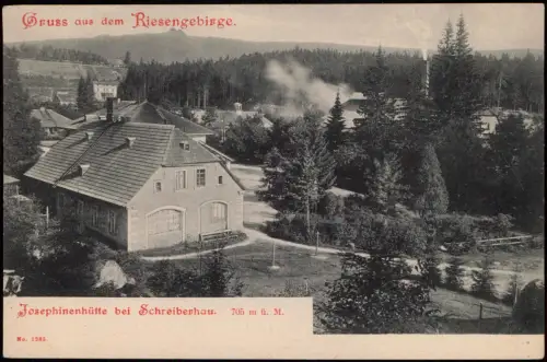 Schreiberhau Szklarska Poręba Partie Josephinenhütte Huta Szkła Julia 1909