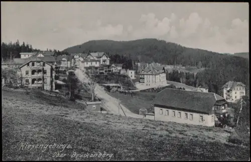 Brückenberg-Krummhübel Karpacz Górny Karpacz Straßenpartie Riesengebirge 1911