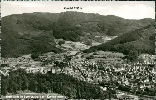 Ansichtskarte Waldkirch (Schwarzwald Breisgau) Luftbild Fliegeraufnahme 1964