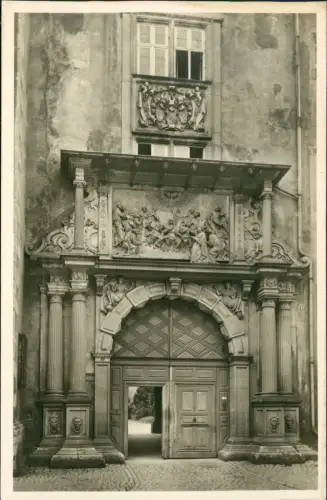Ansichtskarte Würzburg Portal a. d. Universität 1940