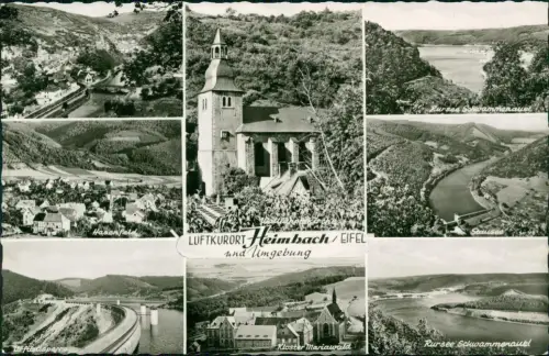 Heimbach (Eifel) Stadt und Umlandansichten Mehrbild Fotokarte 1961