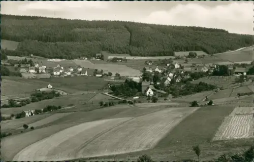 Brachthausen-Kirchhundem Blick über die Felder auf die Stadt 19622