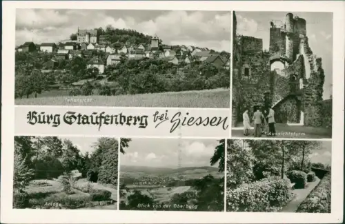 Staufenberg Hessen Bürg Staufenberg bei Giessen Mehrbildfotokarte 1961