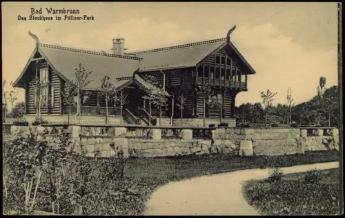 Bad Warmbrunn-Hirschberg Schlesien Jelenia Góra Das Blockhaus Füllner-Park 1912