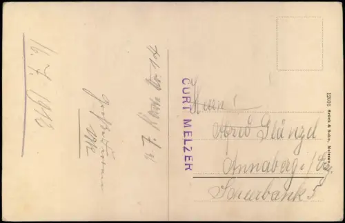 Ansichtskarte Kötzschenbroda-Radebeul Königl. Amtsgericht. 1910