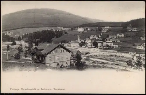 Spindlermühle Špindlerův Mlýn | Spindelmühle Stadtpartie Holzhäuser 1906