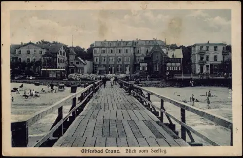 Cranz Selenogradsk (Зеленоградск) Seesteg Hotels 1926  Ostpreußen