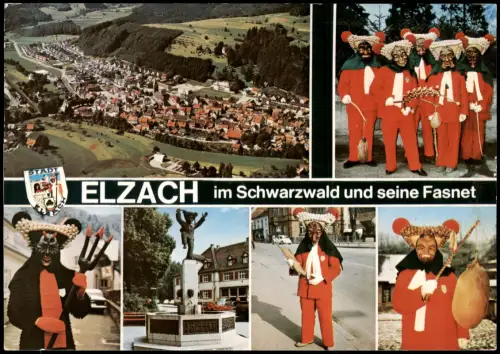 Elzach Mehrbildkarte Ortsansichten u. Fasnet (Fassnacht) Ansichten 2007