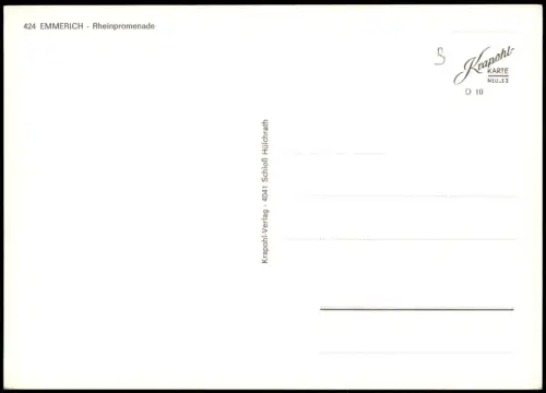 Ansichtskarte Emmerich (Rhein) Rheinpromenade Rhein Schiffe 1965