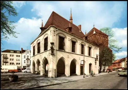 Ansichtskarte Erkelenz Straßen Partie am Rathaus 1980