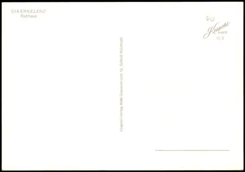 Ansichtskarte Erkelenz Straßen Partie am Rathaus 1980