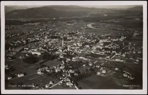Ansichtskarte Villach Luftbild Fliegeraufnahme 1939