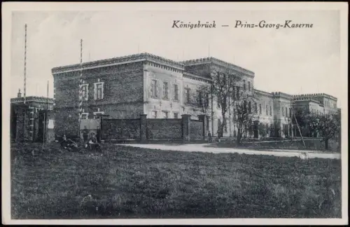 Ansichtskarte Königsbrück Kinspork Prinz-Georg-Kaserne 1922