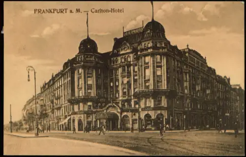 Ansichtskarte Frankfurt am Main Carlton-Hotel 1914