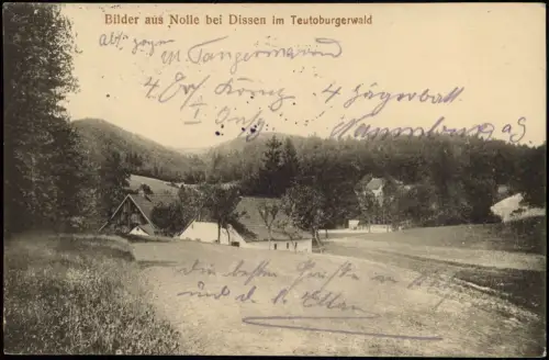 Ansichtskarte Dissen-Dissen-Striesow Nolle Teutoburgerwald 1916  Feldpost