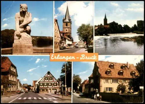 Bruck-Erlangen Mehrbildkarte mit Ortsansichten Ortsteil Bruck 1986