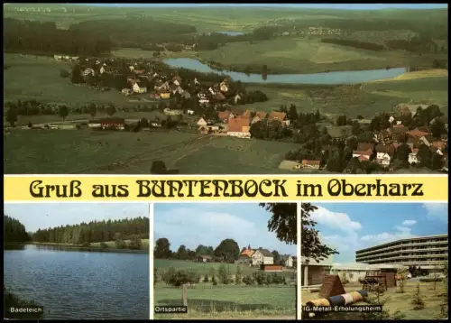 Buntenbock-Clausthal-Zellerfeld   Luftaufnahme, IG Metall Erholungsheim 1988