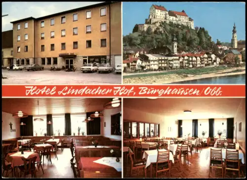 Burghausen  Mehrbildkarte mit Hotel LINDACHER HOF Restaurant Bes. Mayer 1965
