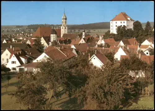Ansichtskarte Burgau Panorama-Ansicht 8872 Burgau Schwaben 1980