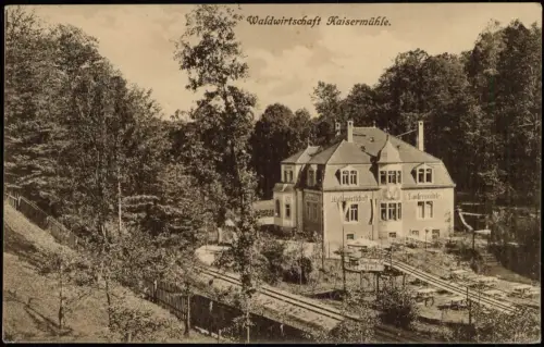 Kötzschenbroda-Radebeul Waldwirtschaft Kaisermühle Buchholz Friedewald 1917