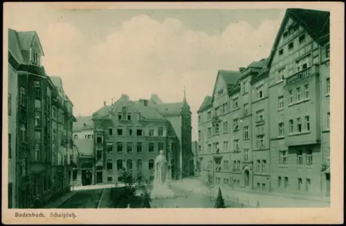 Postcard Tetschen-Bodenbach Decín Schulplatz 1930