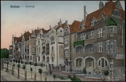 Ansichtskarte Bochum Kaisering Stadthäuser 1911