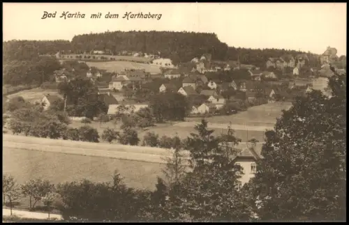 Ansichtskarte Hintergersdorf-Tharandt Ort mit dem Harthaberg 1912