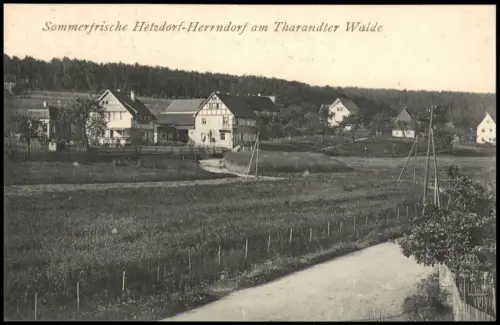 Ansichtskarte Herrndorf-Halsbrücke Straßenpartie Hetzdorf 1912