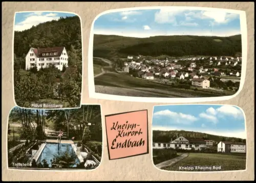 Ansichtskarte Bad Endbach Mehrbildkarte Ortsansichten u.a. Haus Bornberg 1970