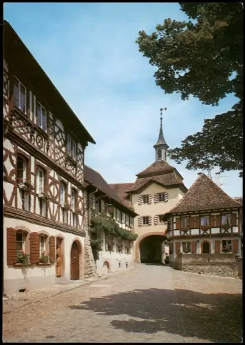 Ansichtskarte Burkheim am Kaiserstuhl Ortsansicht 1980