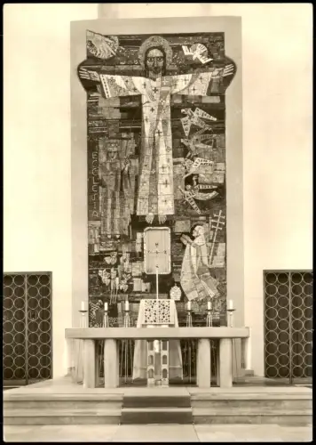 Burgkirchen an der Alz Pfarrkirche St. Pius Mosaik: Karlheinz Hagedornnach Entwurf von Hans Griessmeyer 1961