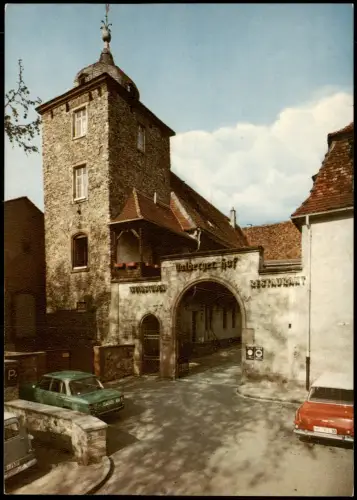 Bensheim Gaststätte Dalberger Hof, alte Autos div. Modelle 1965