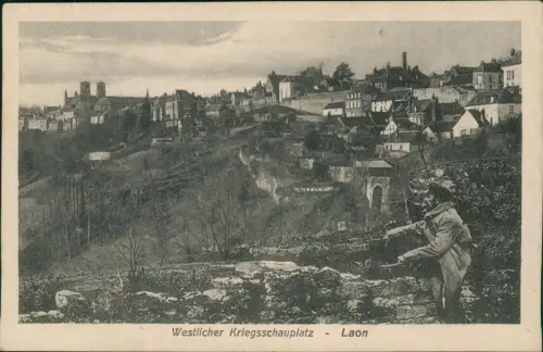 CPA Laon Westlicher Kriegsschauplatz Feldpostkarte 1. WK 1915