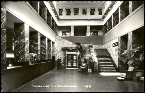 Ansichtskarte Hall in Tirol Solbad Hall Solbad Hall Tirol Kurmittelhaus 1955