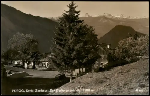 Ansichtskarte Stainach-Pürgg PÜRGG Gasthaus Zur Dachsteinaussicht 1950