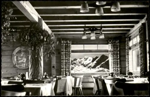 Bad Gastein Gasthaus Innen a.d. STUBNERKOGEL BERGBAHN BADGASTEIN, 1100 m 1955