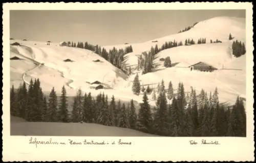 Ansichtskarte Lofer Lofereralm m. Haus Gertraud 1950