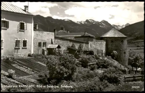 Ansichtskarte Radstadt Ortsansicht Häuser Motiv aus RADSTADT 1955