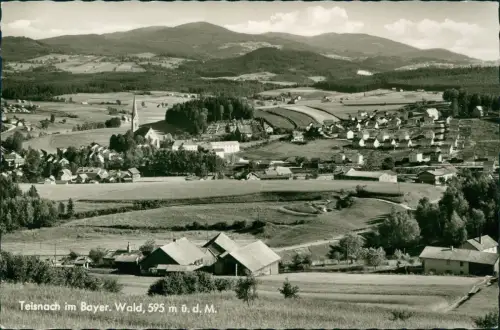 Ansichtskarte Teisnach Blick auf die Stadt 1964
